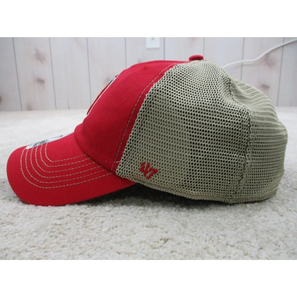 Anaheim Angels Hat Cap Snap Back Mens One Size Adjustable Red '47 Baseball